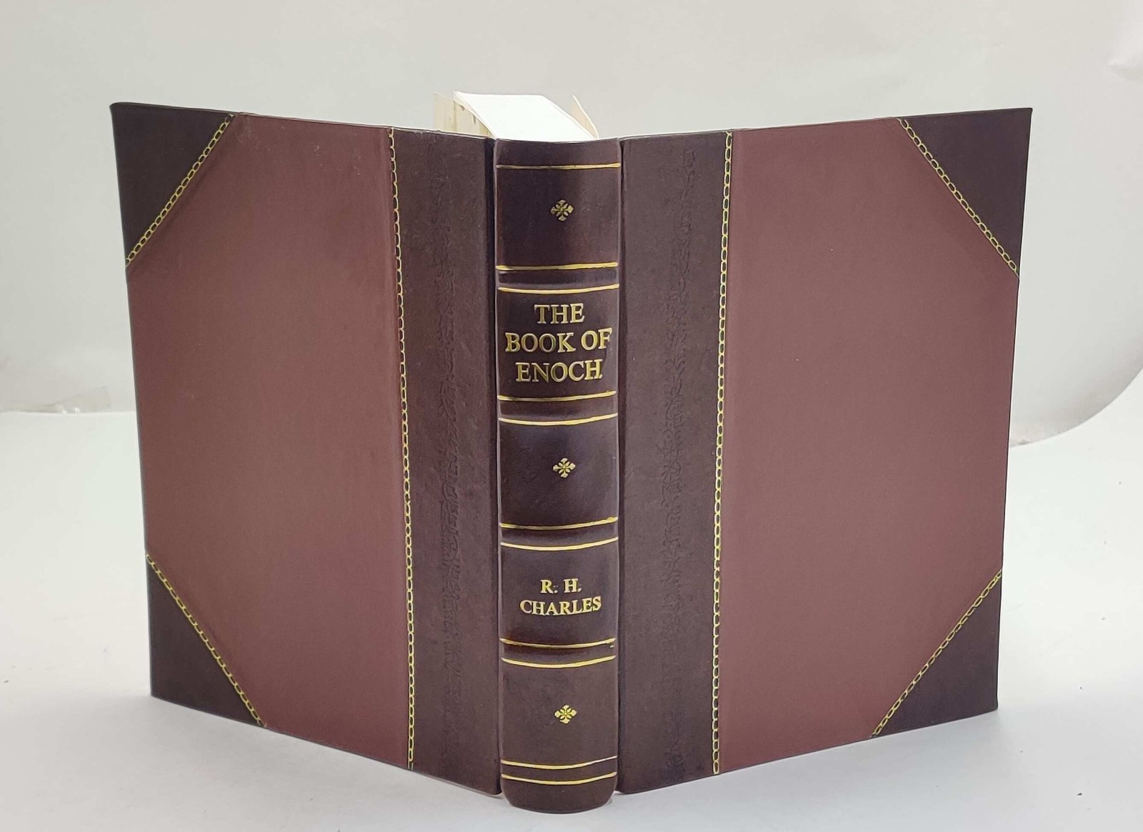 The book of Enoch, or 1 Enoch 1912 by R. H. Charles [Leather Crafted]