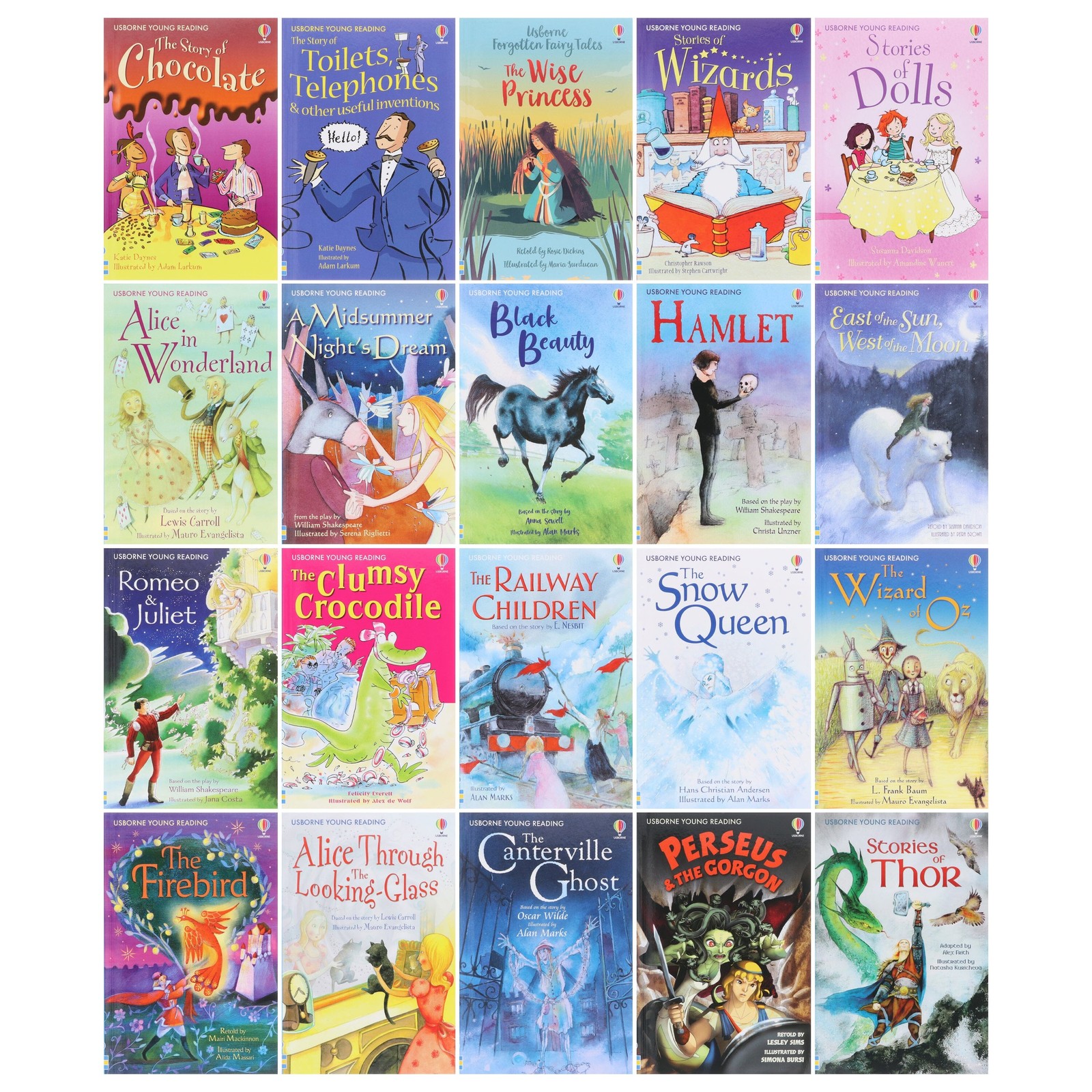 Usborne Reading 40 Books Collection Box Set (with Free Audio Online) – Ages 5+