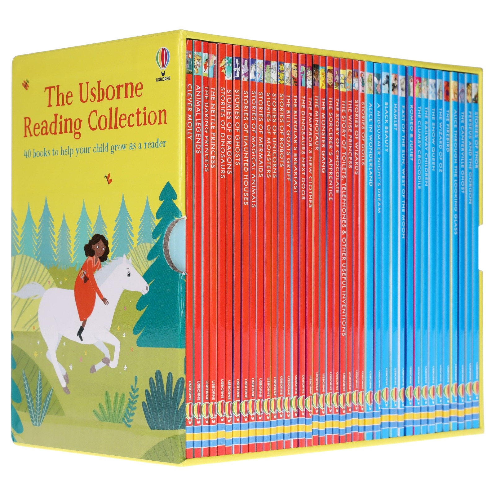 Usborne Reading 40 Books Collection Box Set (with Free Audio Online) – Ages 5+