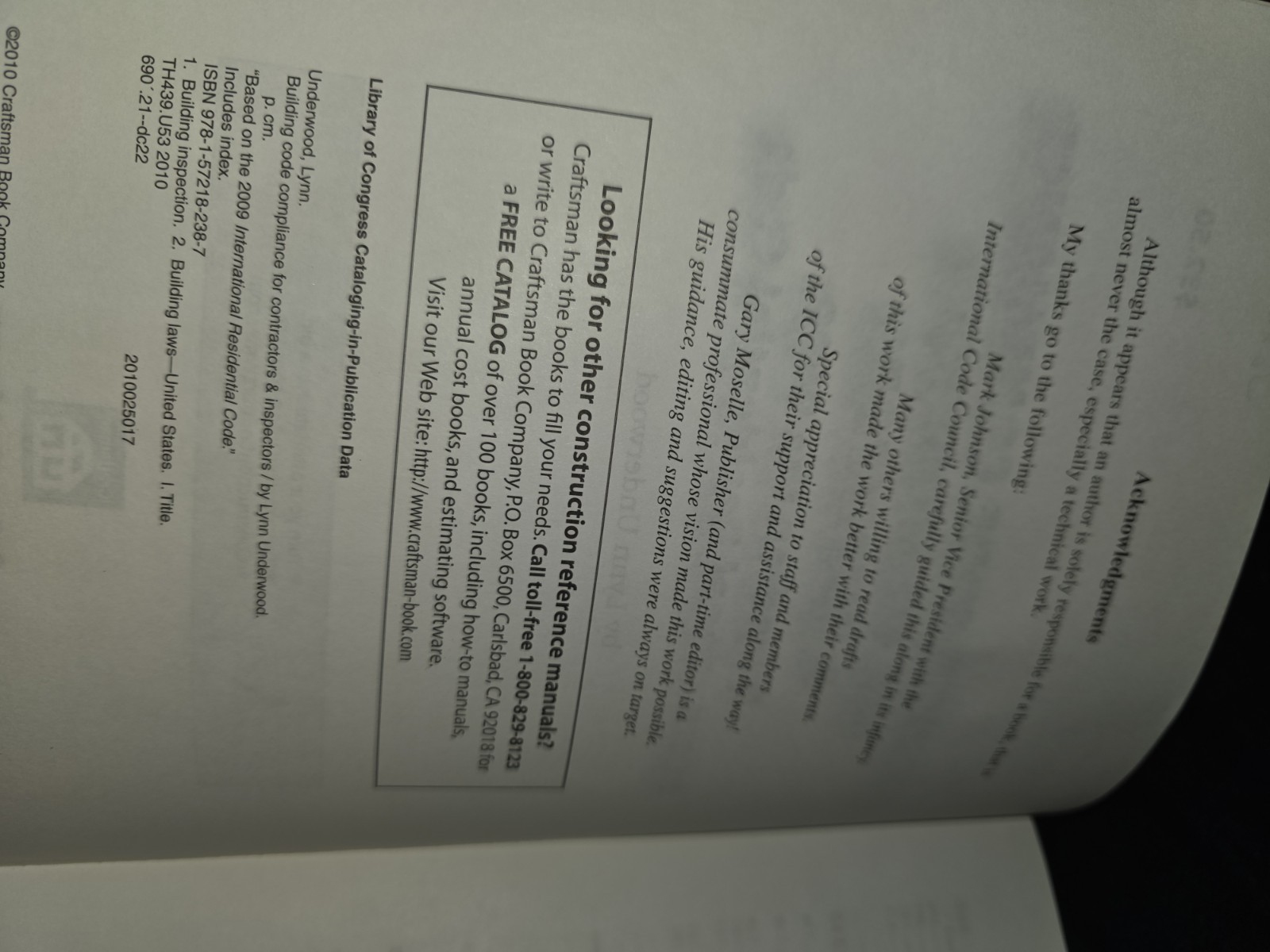 Building Code Compliance for Contractors and Inspectors by Lynn Underwood (2010,