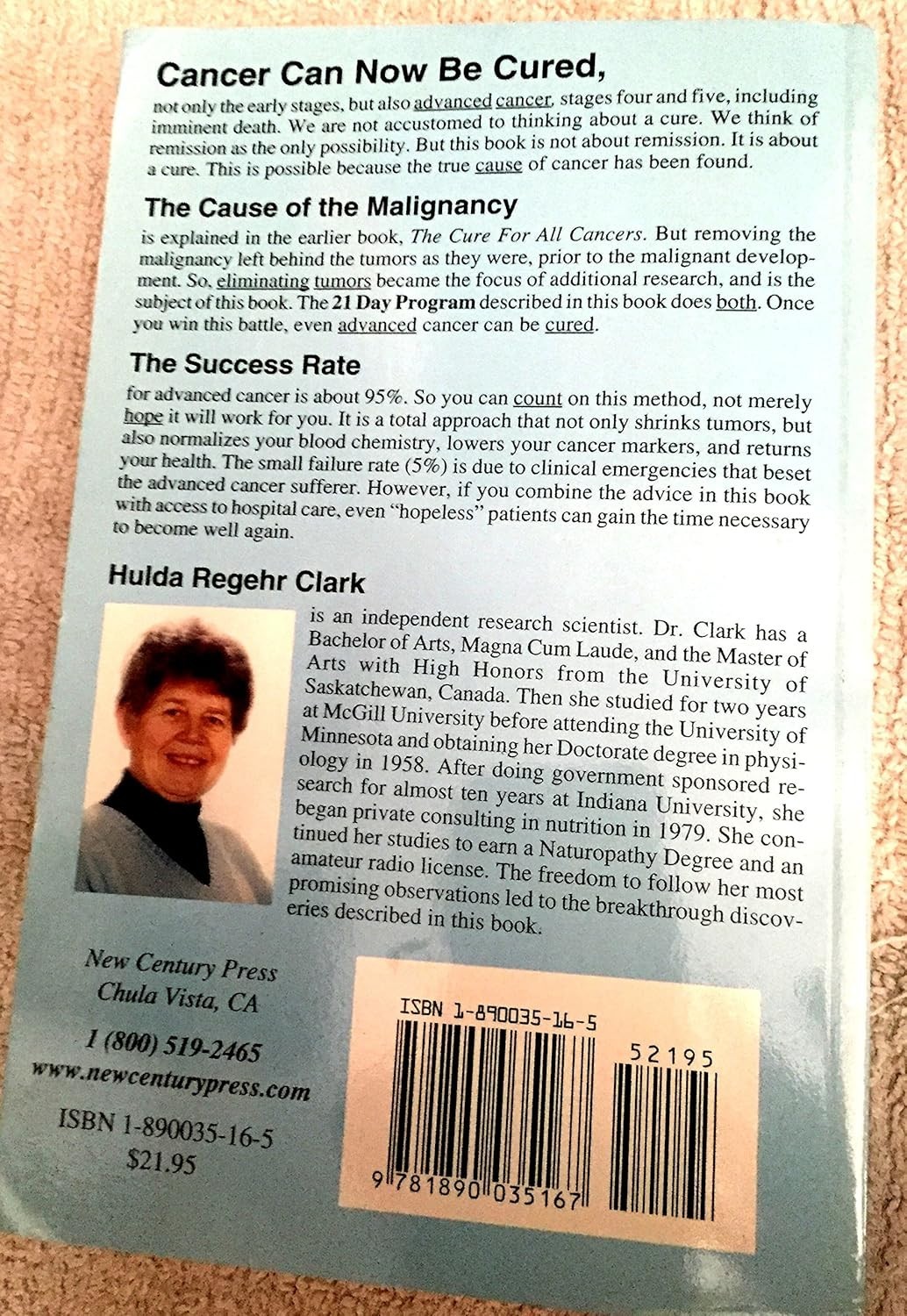 The Cure for All Advanced Cancers:- Paperback