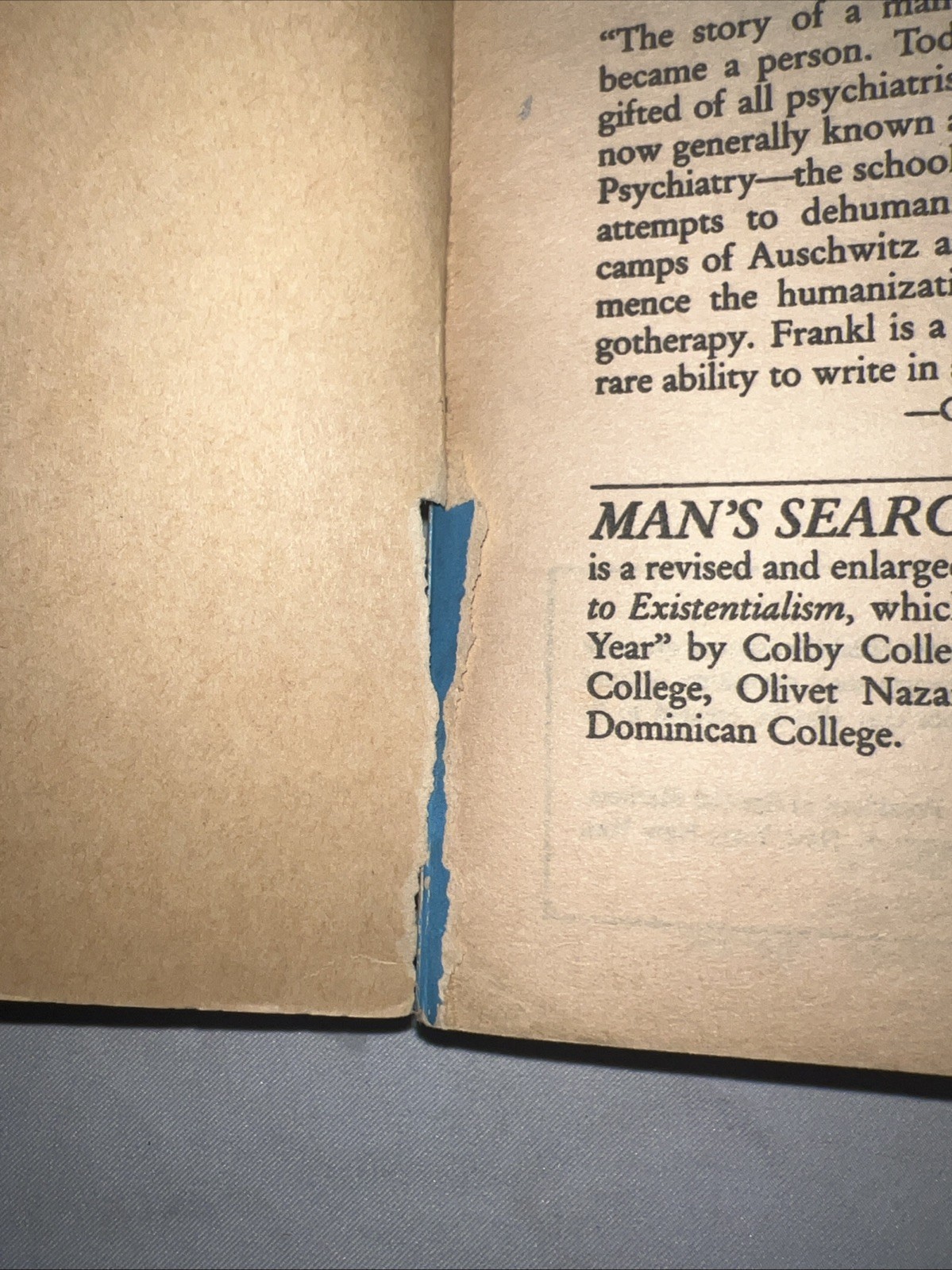 Viktor E Frankl Mans Search For Meaning Revised & Updated Paperback 1985
