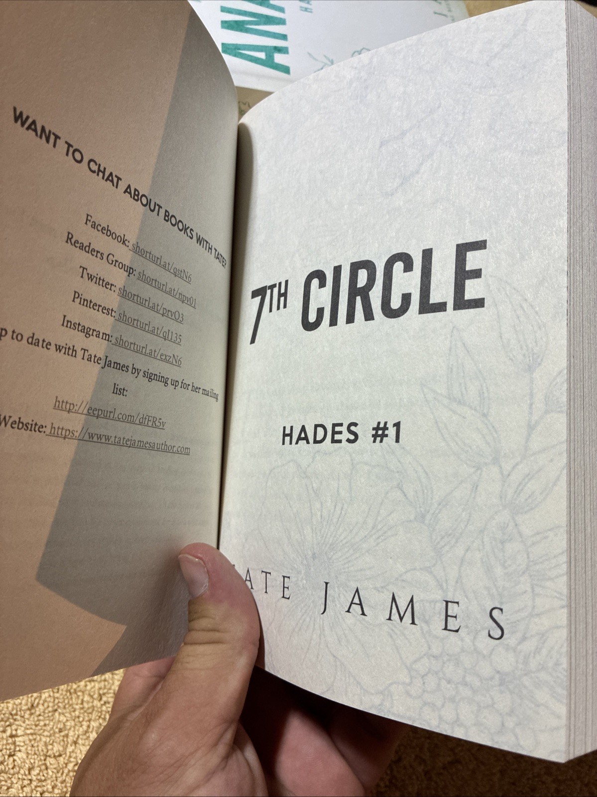 The Hades Series Complete X 4 by Tate James 7th Circle Dark Romance Adult 1st Ed