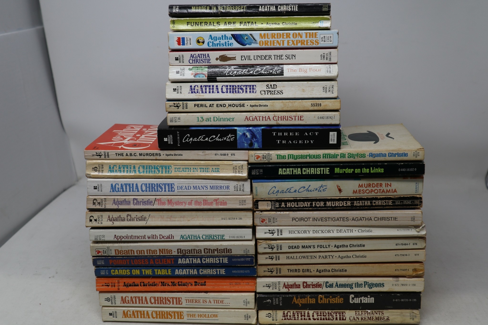 Lot Of 5 Agatha Christie Mystery Paperback *Random Mix* Books Free Shipping