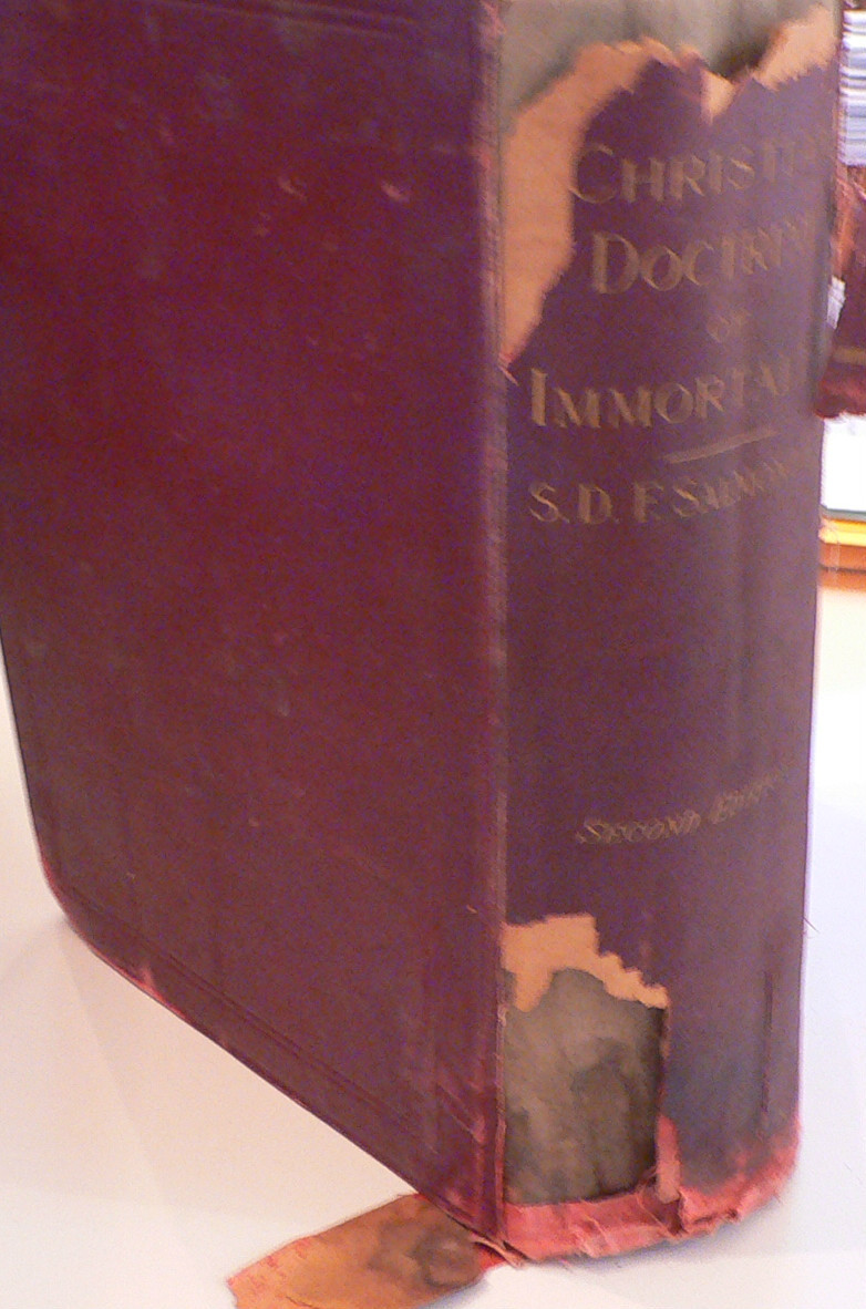 Christian Doctrin of Immortality by S. D. F. Solomond D.D. 1896 2nd Ed. theology