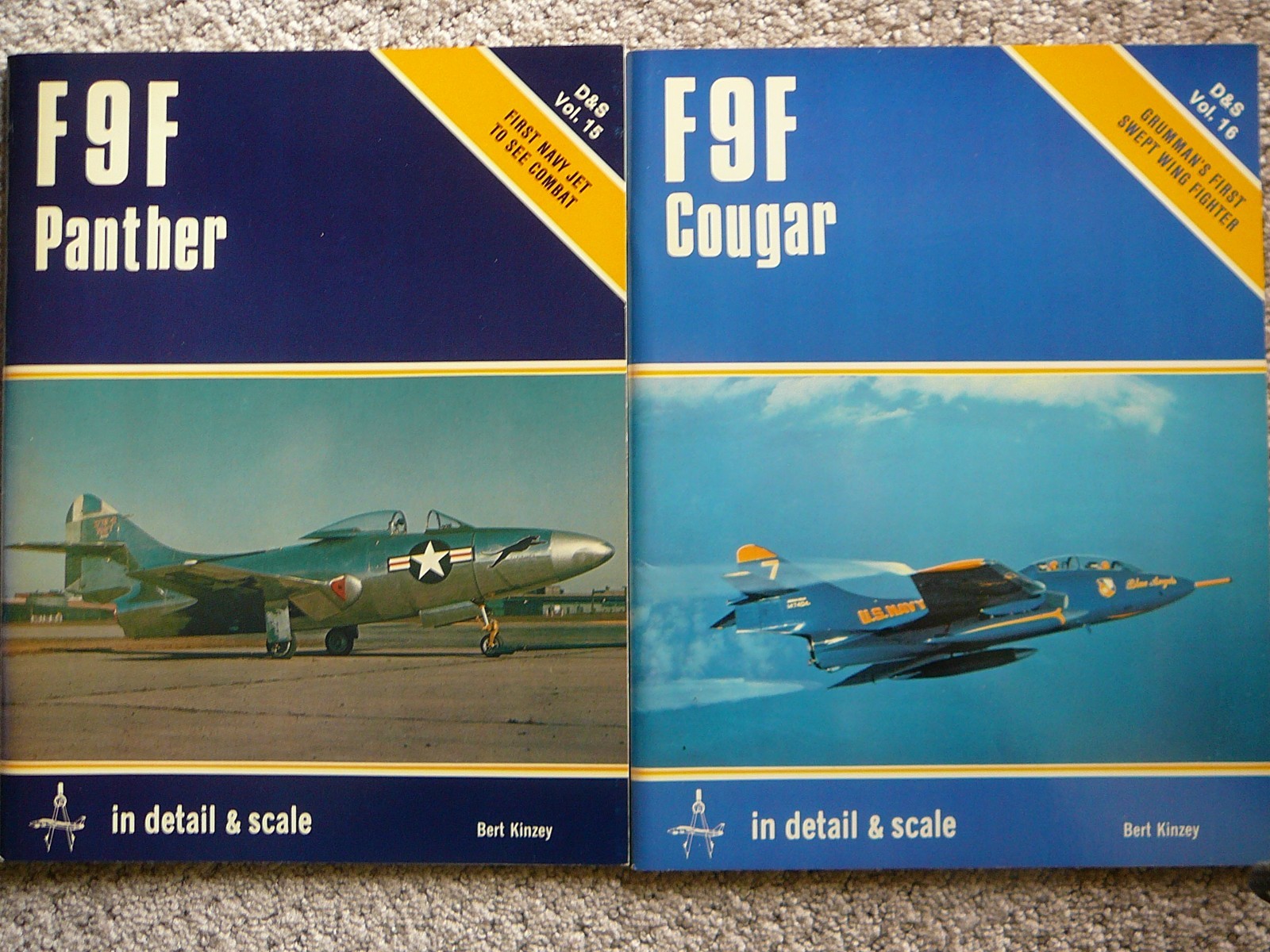 F9F Panther-Cougar Books by D &S Vol. 15 & 16 $12 each MINT LOWEST TOTAL COST
