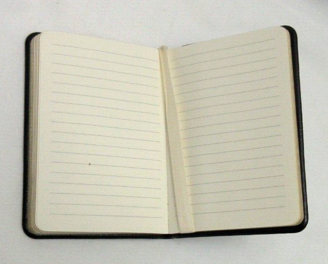 APPALACHIAN TRAIL 3×4″ MINI Guide Leather Cover Notes w Maps Info 160 Pgs Black