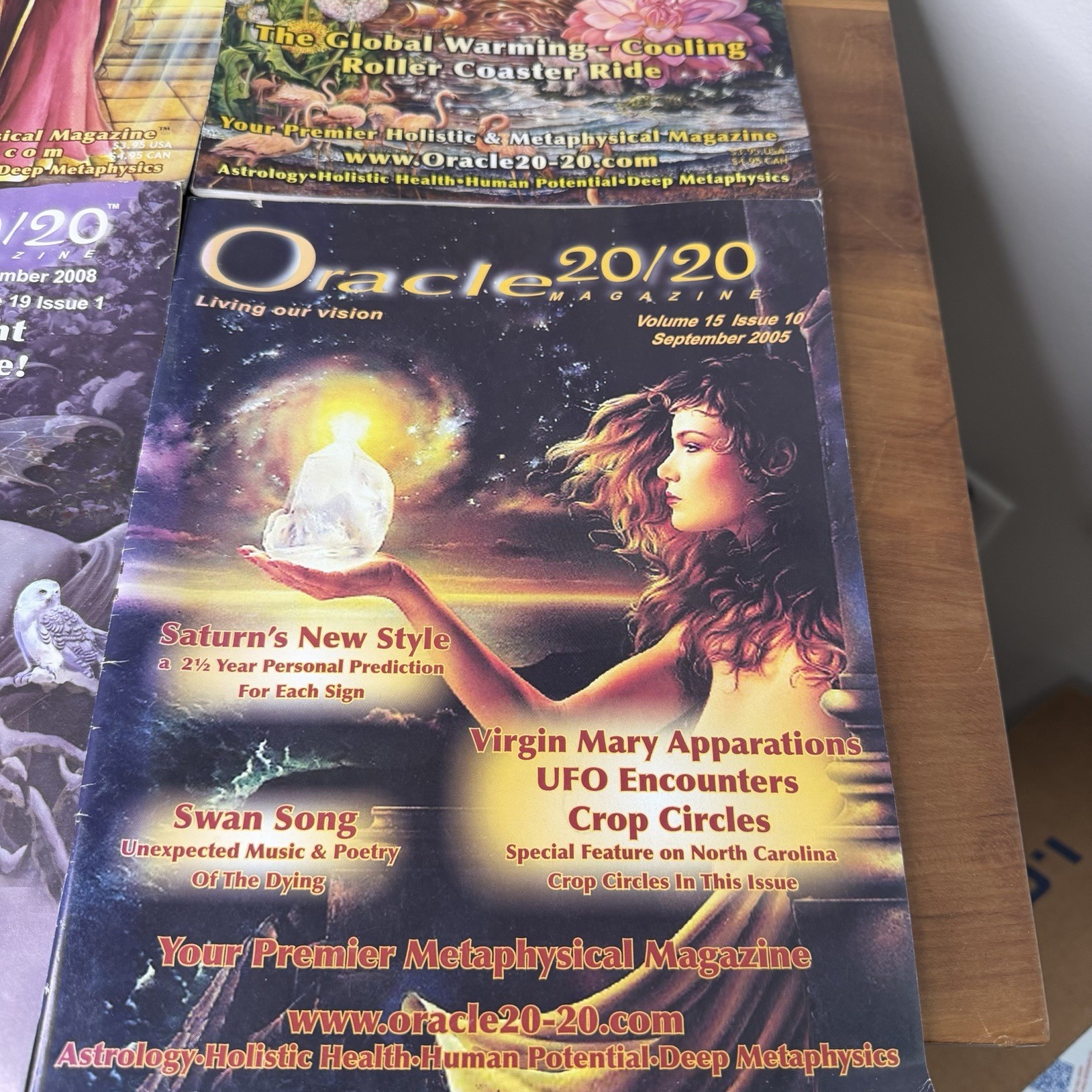 ORACLE 20/20 MAGAZINE LOT OF 8 2000s Metaphysics, Astrology, Witchcraft