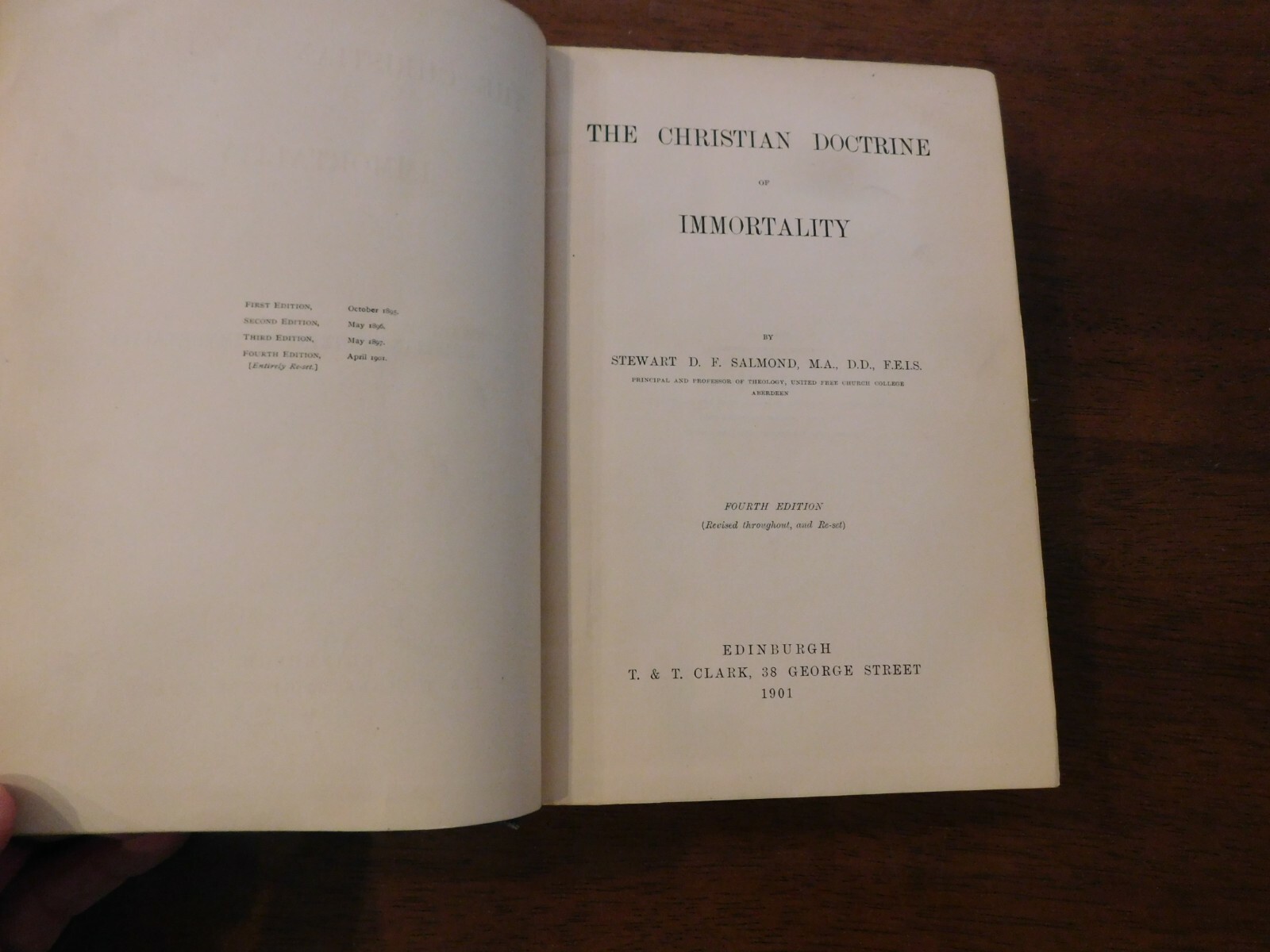 Christian Doctrine Of Immortality – S.D.F. Salmond D.D. 4th Edition 1901