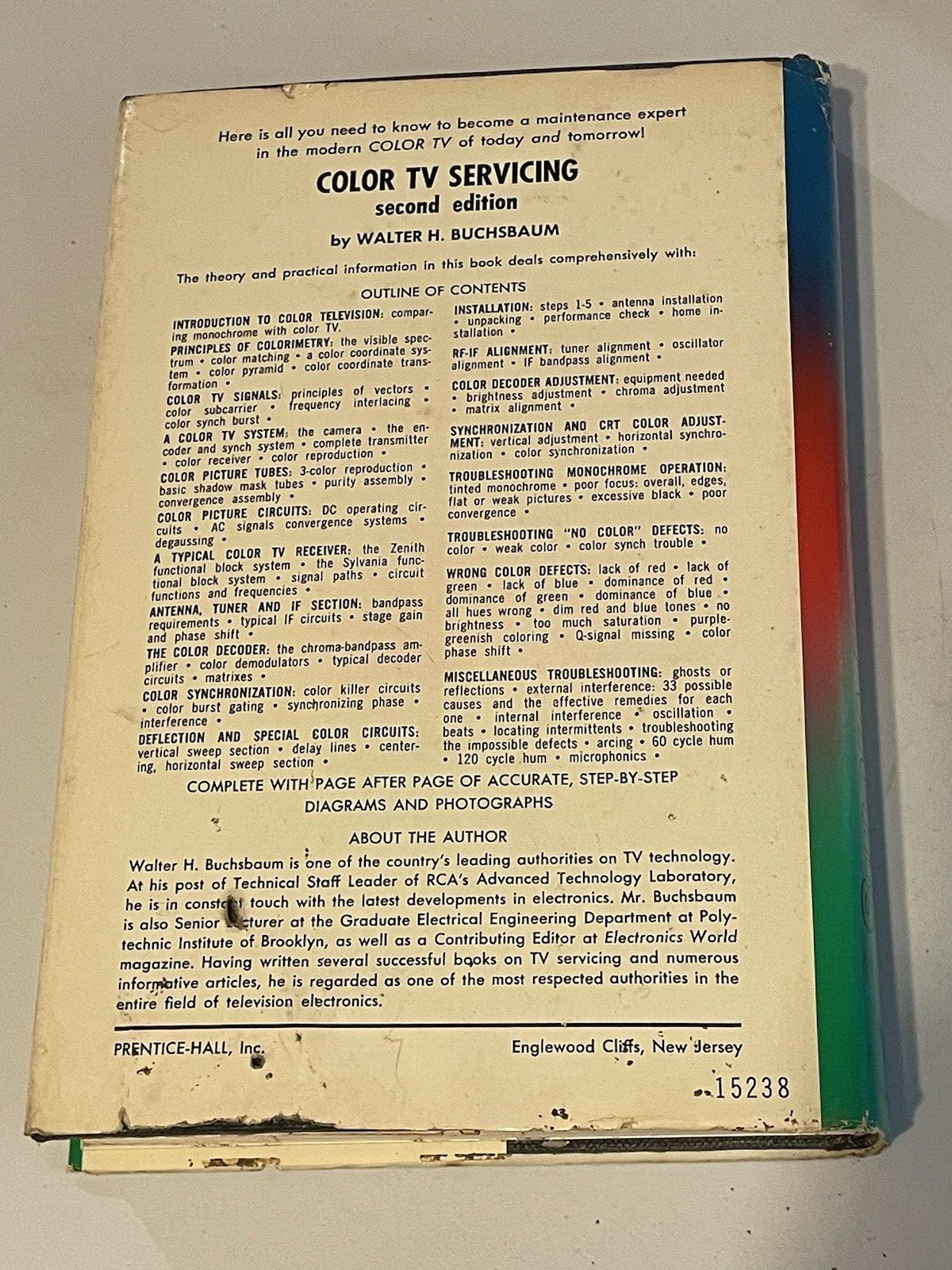 Color TV Servicing 2ND EDITION HB BY WALTER BUCHSBAUM VINTAGE 1968 – 272 Pages