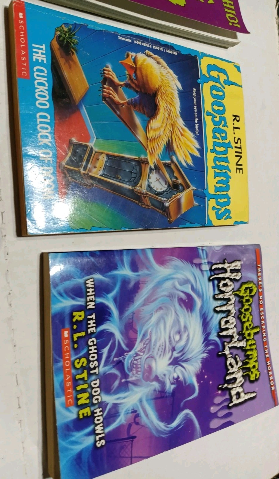Vintage Goosebumps RL Stine Book Lot of 7 From 90s- 2000s Paperbacks