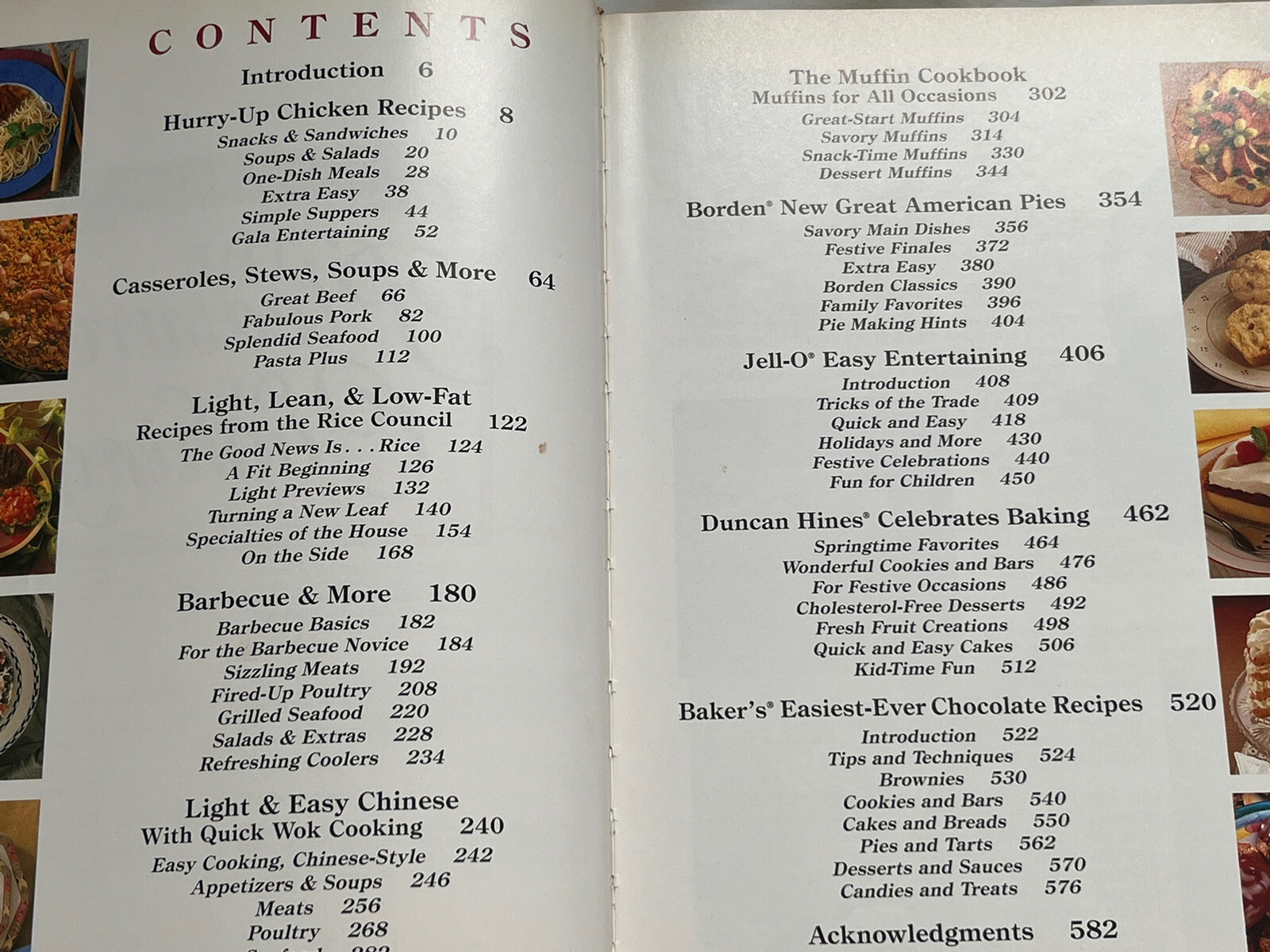 Vtg. 1993 10 Cookbooks In 1 The Pleasures Of Cooking Cookbook Book 608 Pages EXC