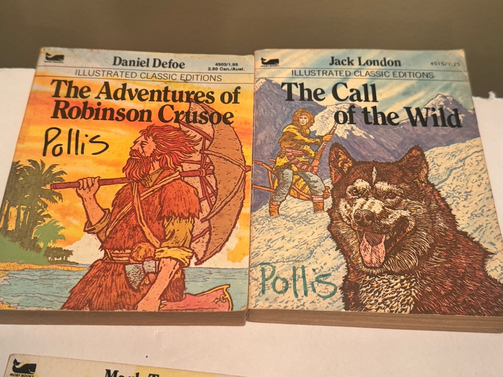 Lot Of 9 Moby Books Illustrated Classic Editions Mini Paperback Books 1970’s