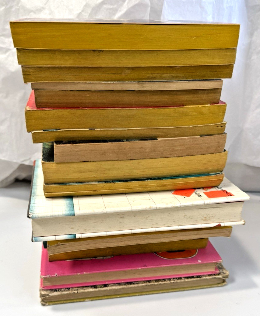 Vintage Mixed Lot of 17 Fiction Novel Books Various Authors & Genres