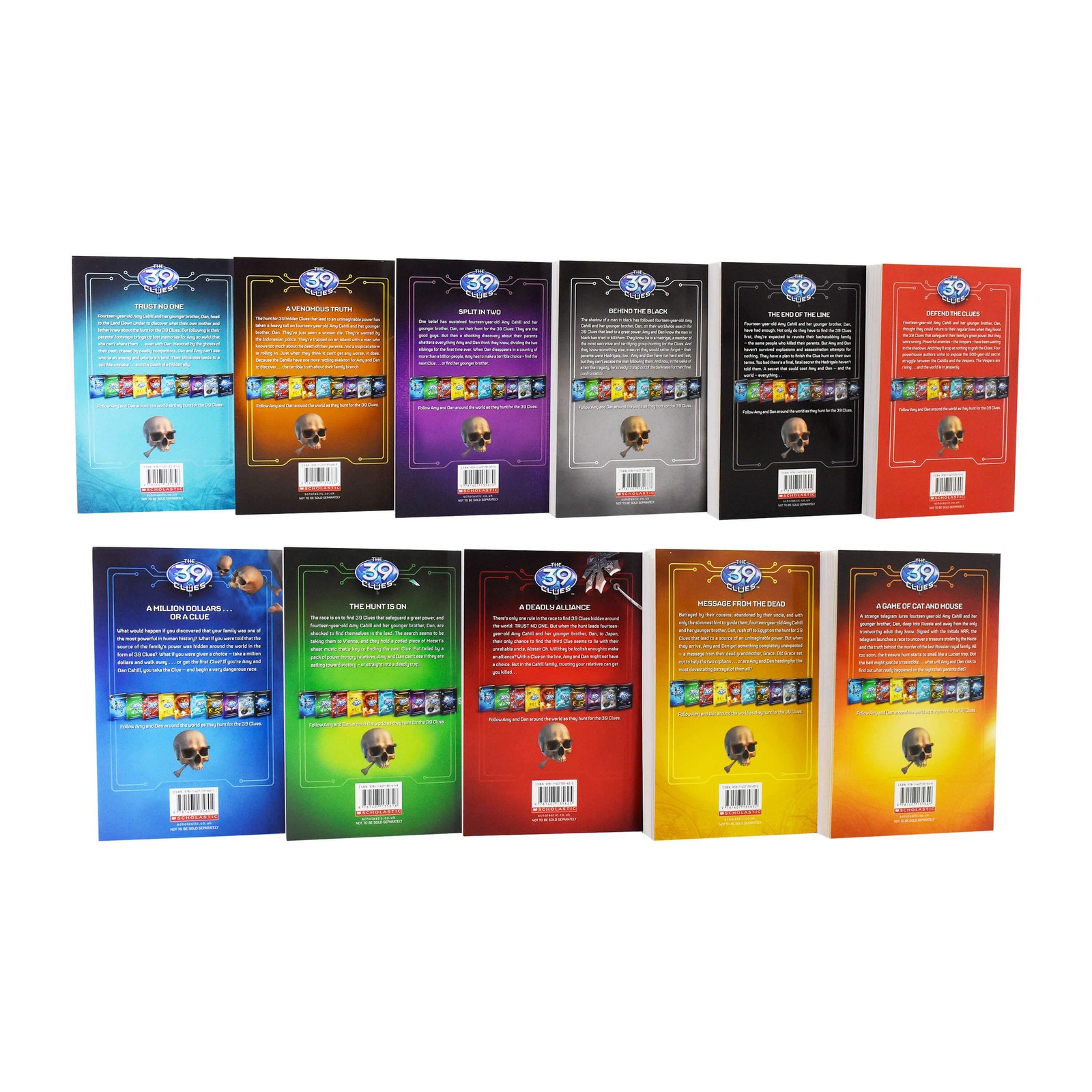 The 39 Clues Series 11 Books Box Set By Rick Riordan – Ages 9-14 – Paperback