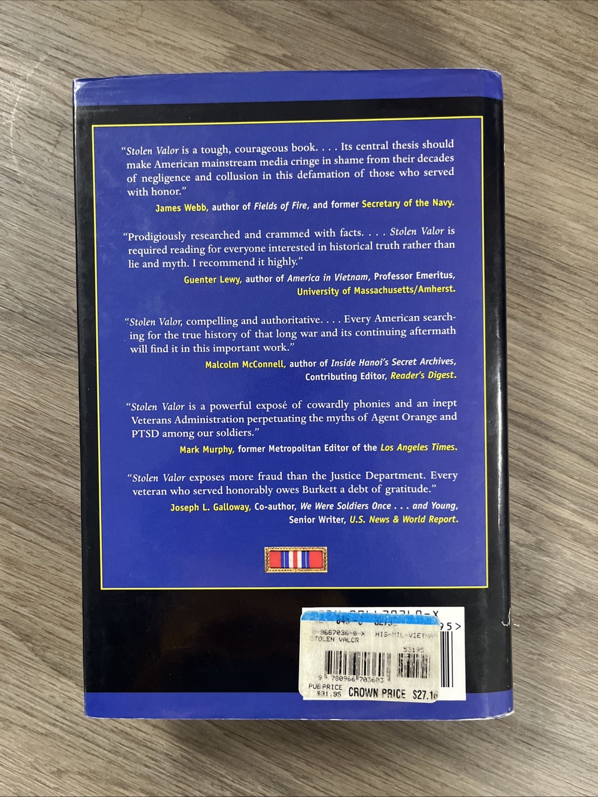 Stolen Valor By B.G. Burkett