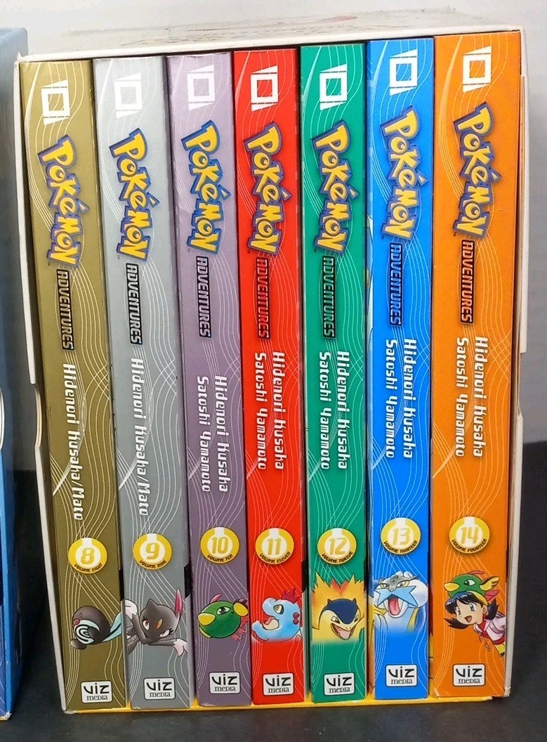 Pokémon Adventures Vol: 1-7 R&B/8-14 G&S VIZ Hidenori Kusaka PB Box Sets