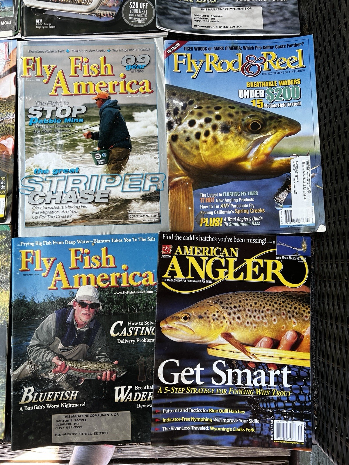 Vintage 1990s 2000s Fly Fisherman Fishing Outdoors Men’s Magazine Lot Of 12 RARE