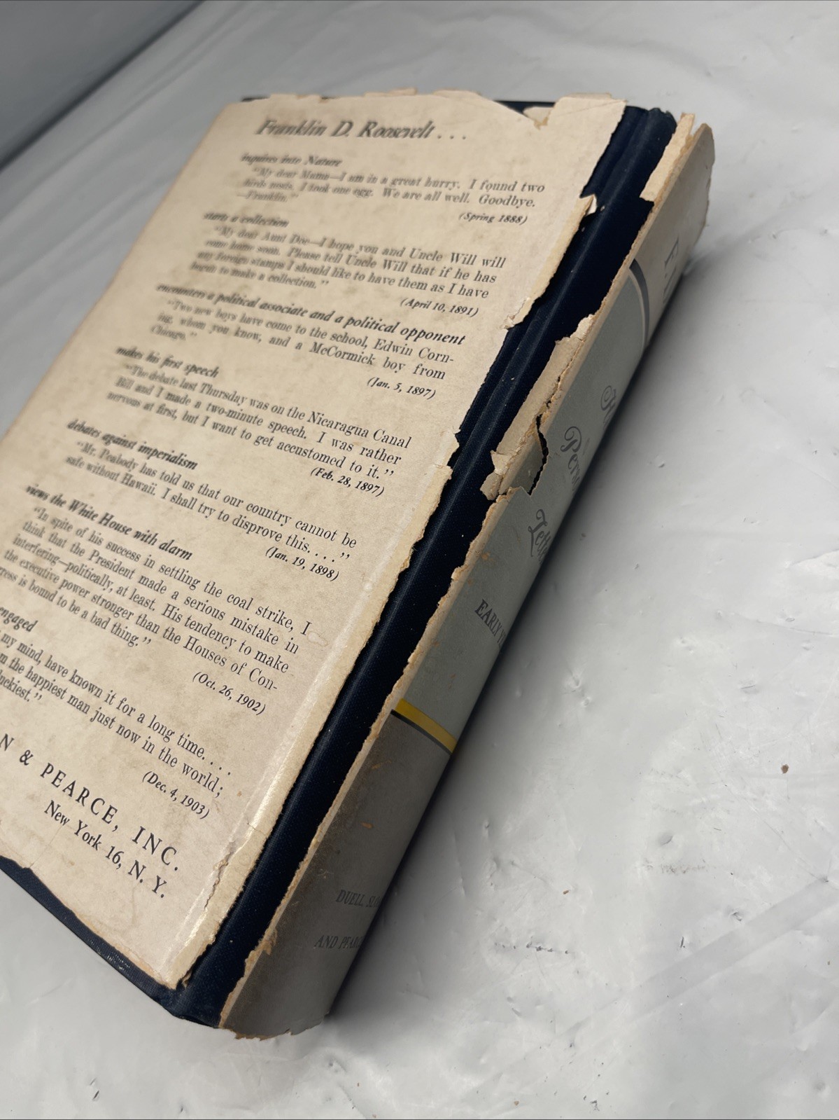 F.D.R. His Personal Letters~Early Years~Stated First Edition~1947~HC/DJ~VG Cond.