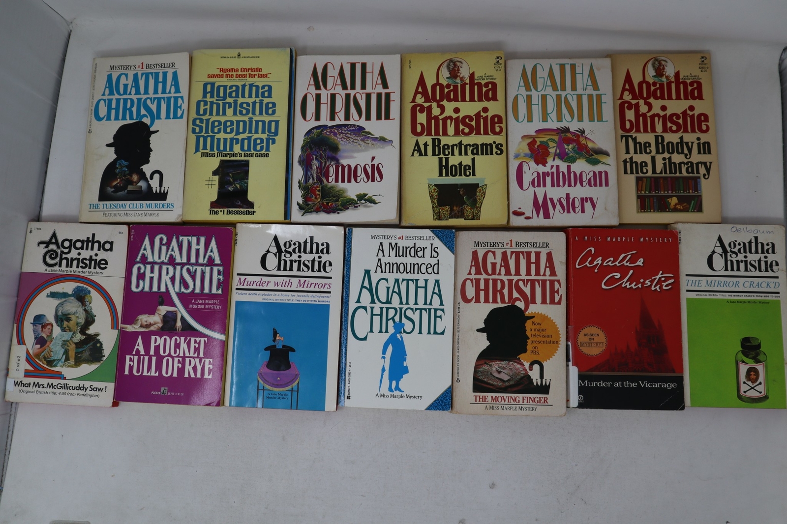 Lot Of 5 Agatha Christie Mystery Paperback *Random Mix* Books Free Shipping
