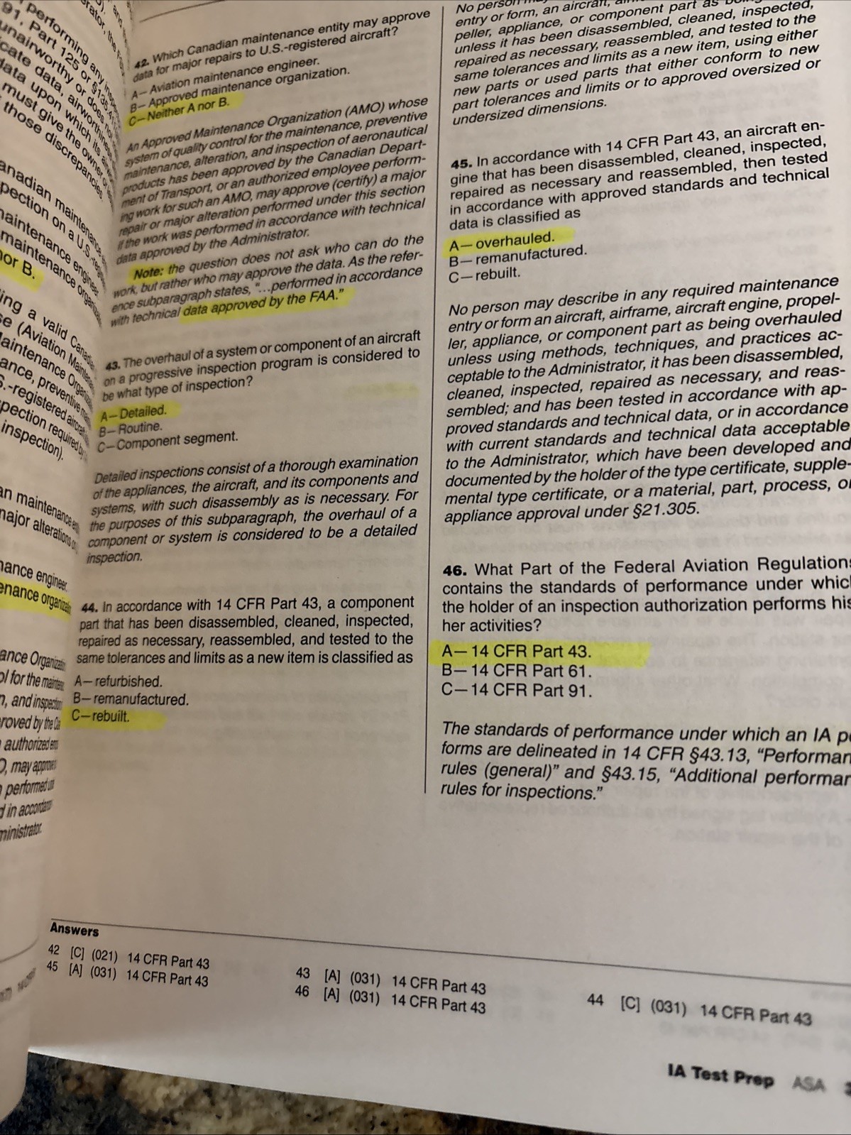 Inspection Authorization Test Prep: Study & Prepare: A comprehensive study t…