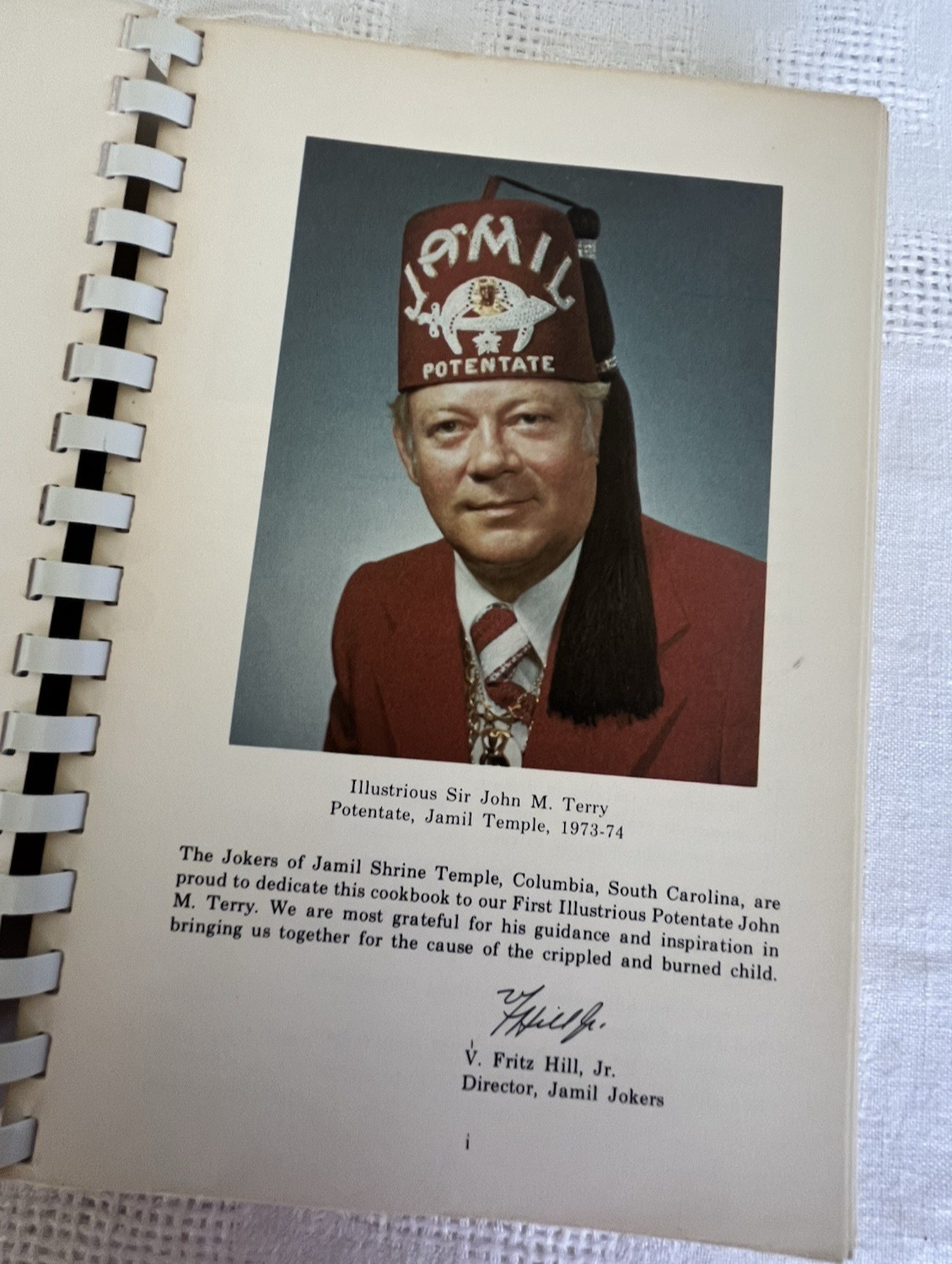 Shrine Recipes of North America 1973-74 Cookbook Spiral Bound 400 Pages