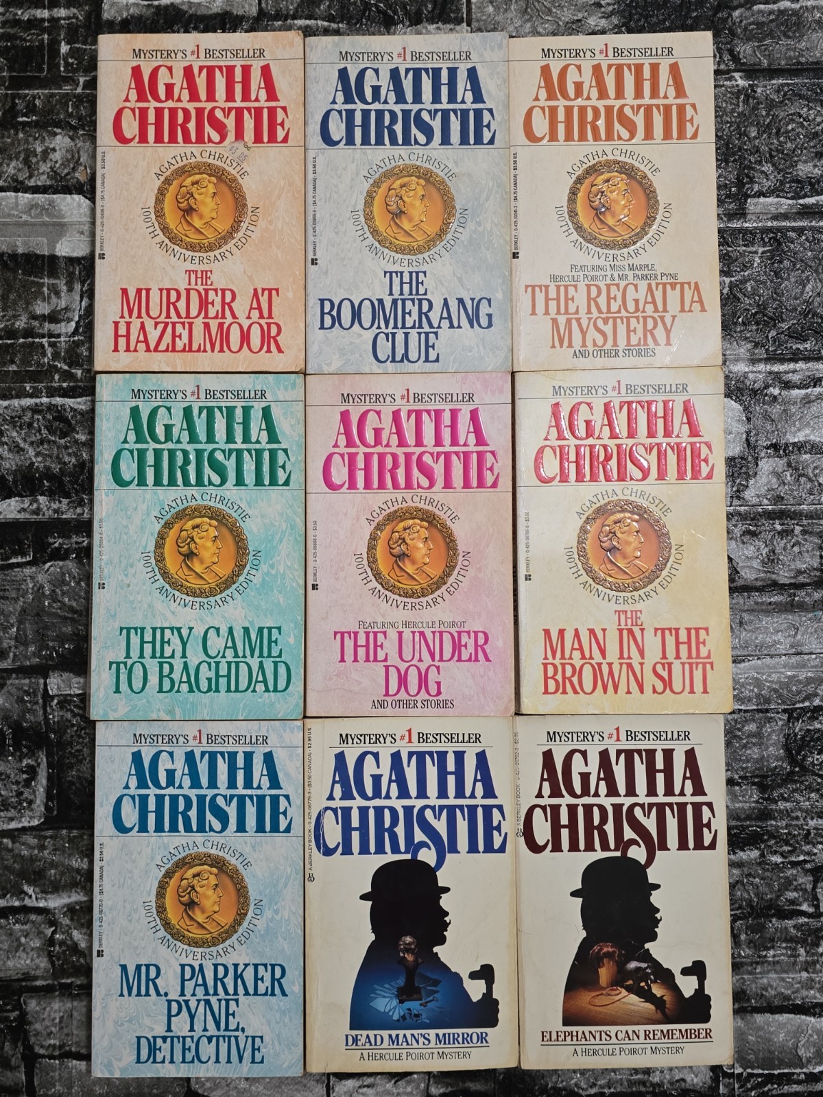 30 Vtg Agatha Christie Mystery Paperback Book Lot Hercule Poirot Berkley Bantam