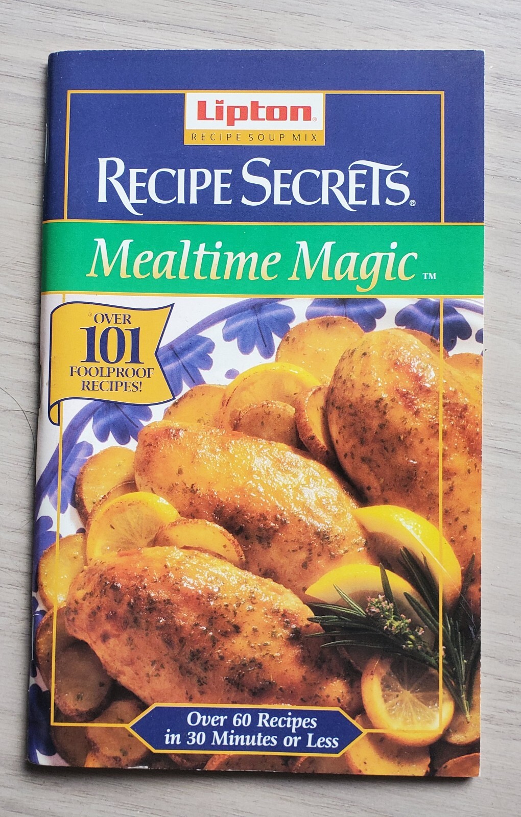 Vintage 1995 Rare Lipton Recipe Secrets – Mealtime Magic – MINT M/Back Guaranty