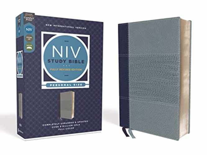NIV Study Bible, – Imitation Leather, by Zondervan; Barker Kenneth – Very Good