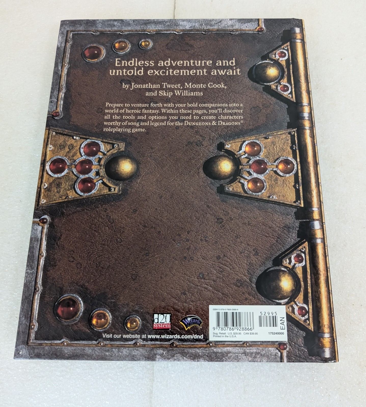 Dungeons & Dragons Player’s Handbook v3.5 Special Edition First Printing HC 2004
