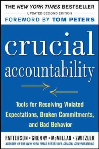 Crucial Accountability: Tools for Resolving- 9780071829311, paperback, PATTERSON