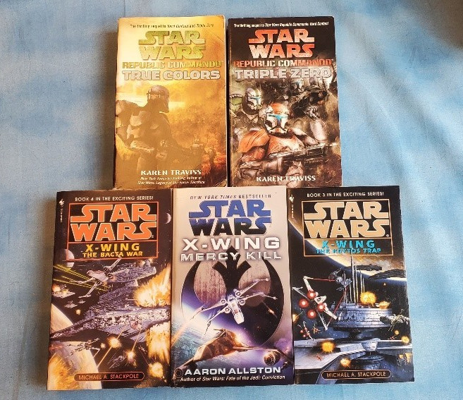 Star Wars 20 Book Lot MMPB Mixed X-wing Crisis Others VG LN