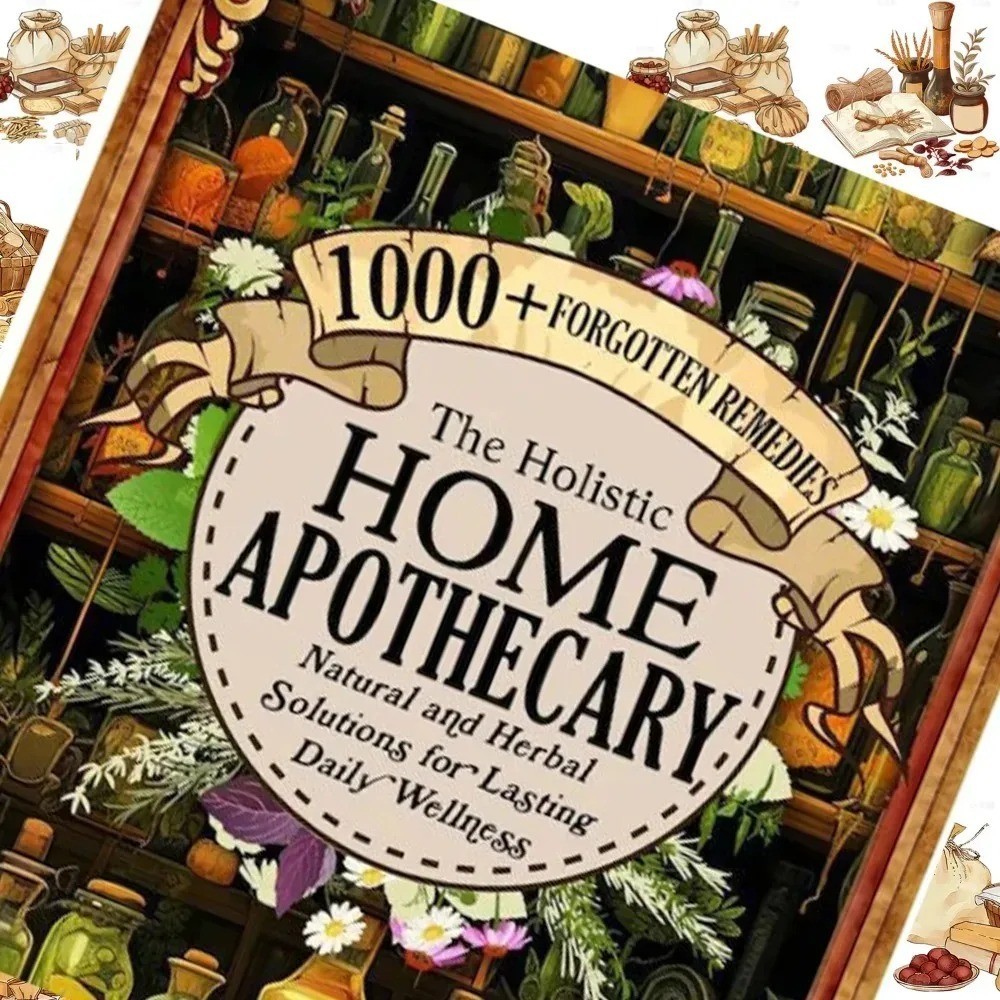 1000+ Forgotten Apothecary Recipes Remedies Book Natural and Herbal Welness..