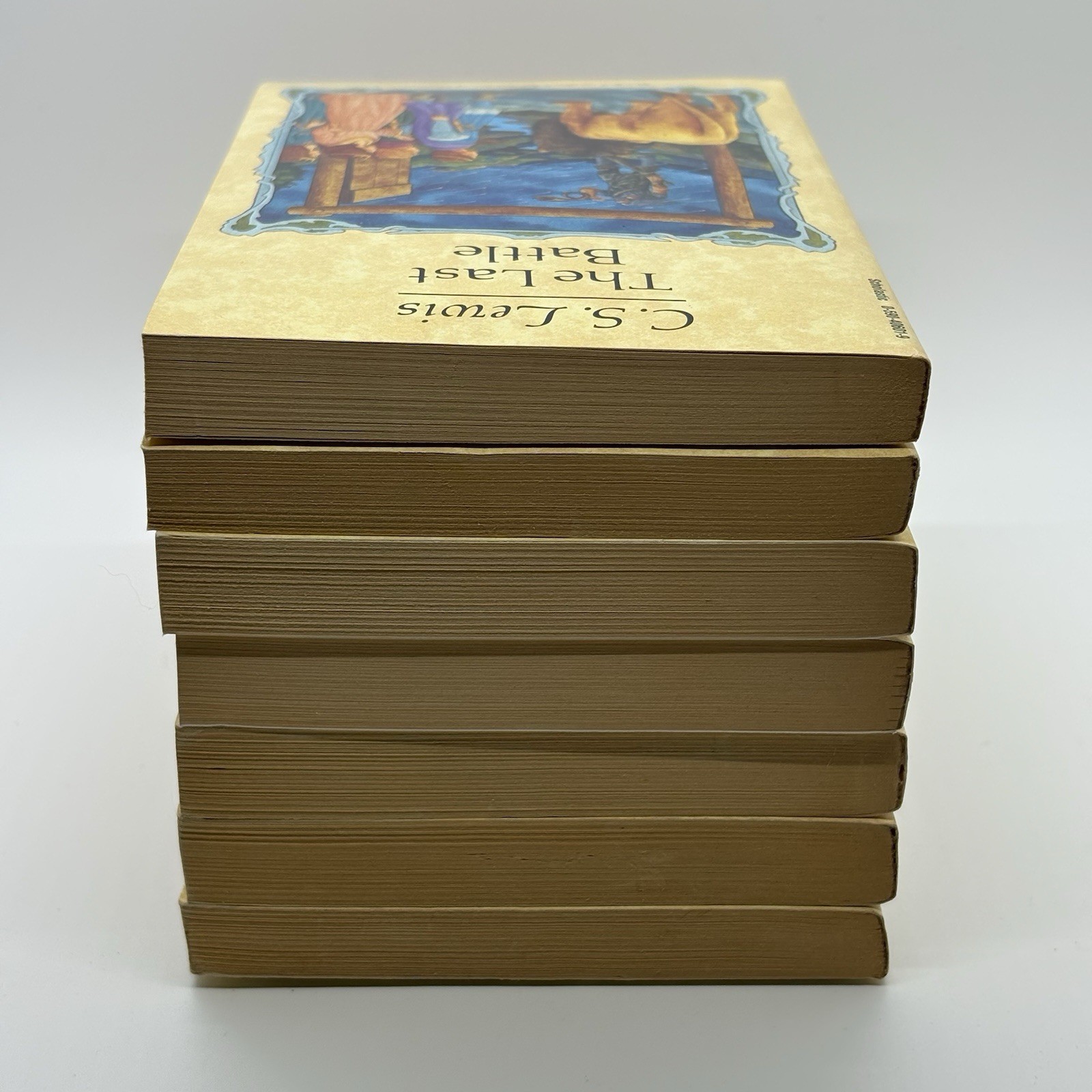 Vintage CS Lewis Chronicles Of Narnia Complete Book Box Set 1987 Paperback