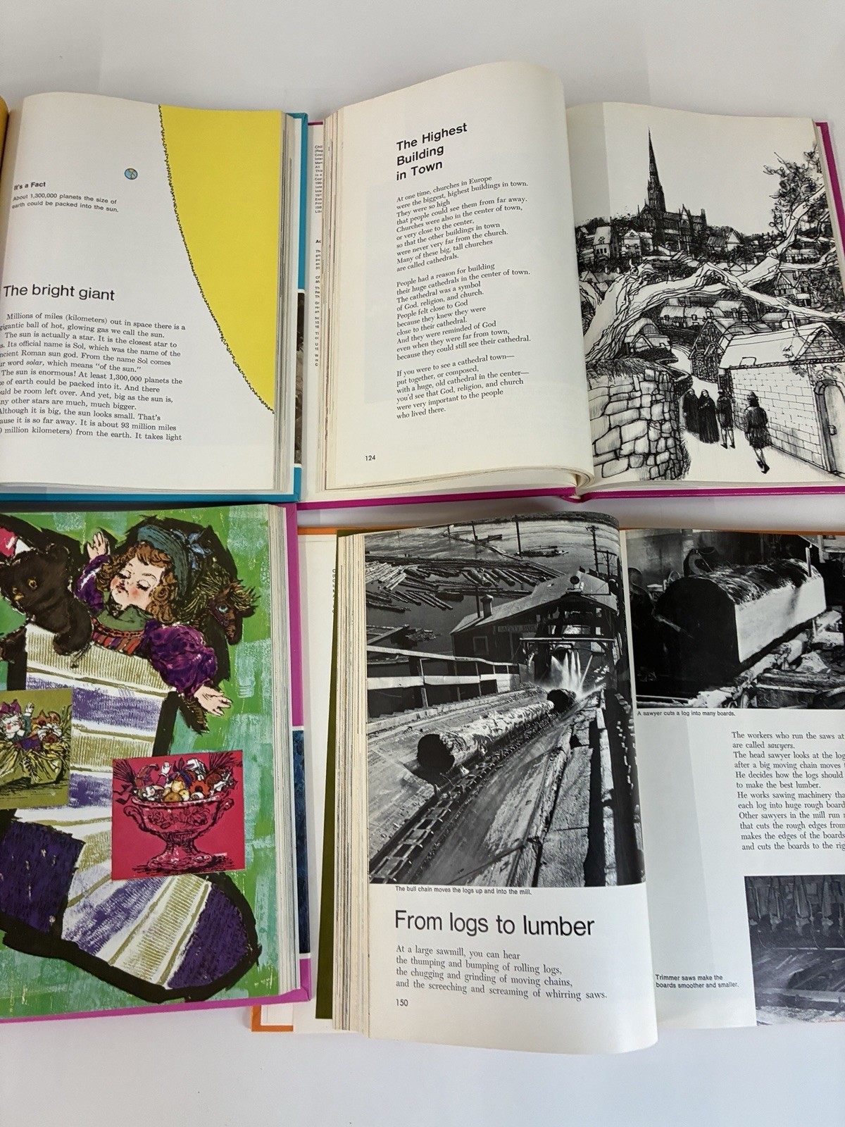 vintage 1980s childcraft Colorful Children’s volume 4, 8, 9, 12