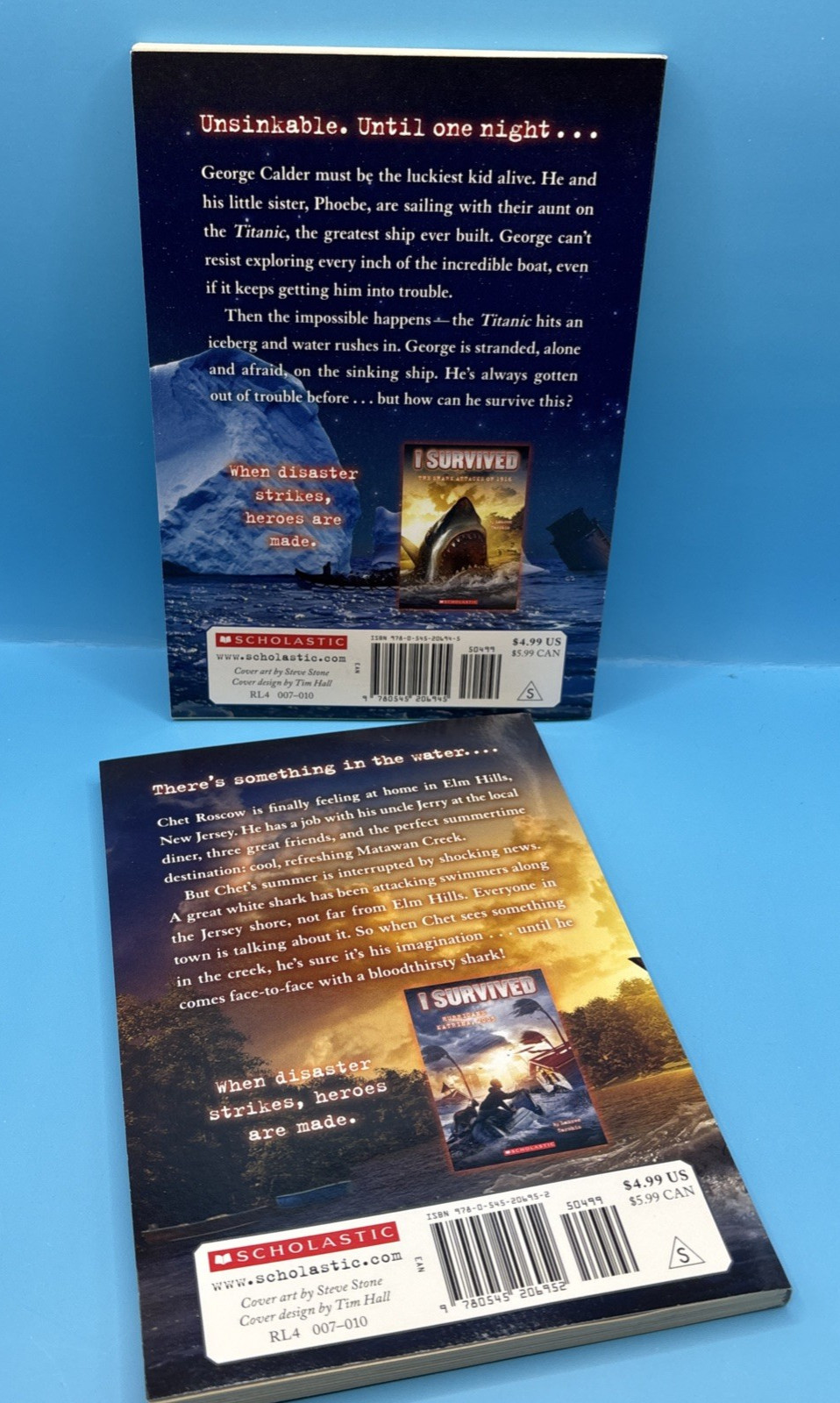 2010s Lot of 15 “I Survived” Scholastic Chapter Paperback Books- New, Never Read