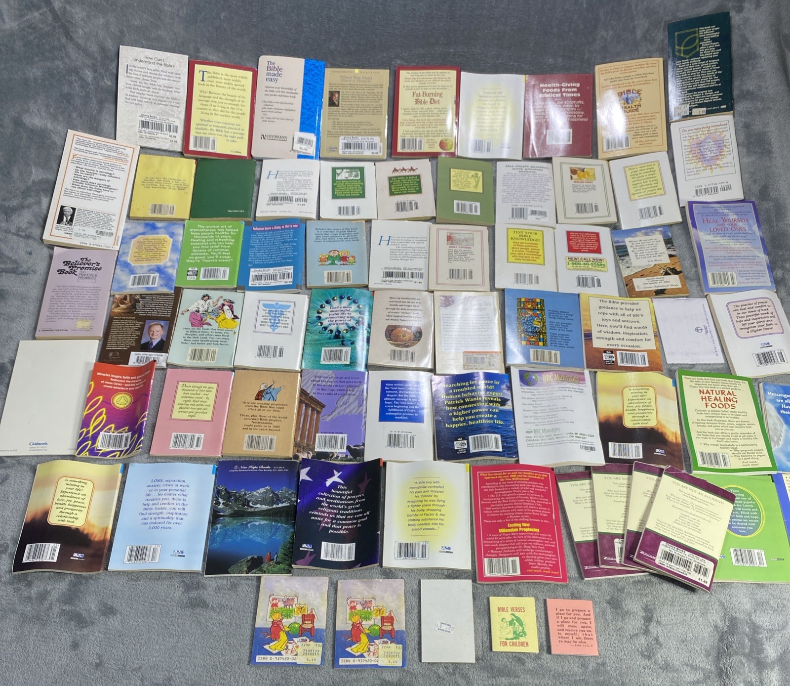 Vtg Christian Mini Book Booklet Lot Of 69 Inspirational Religious Healing Prayer