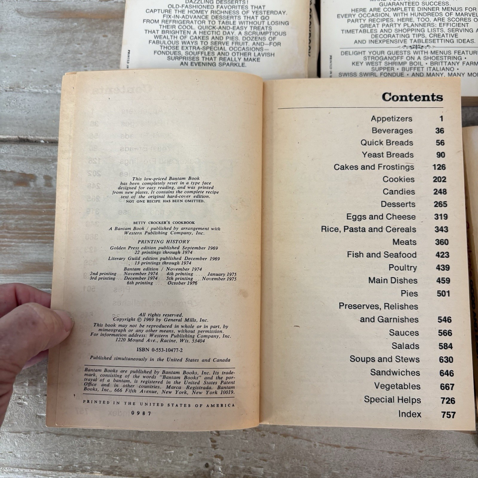 Vintage Cooking With BETTY CROCKER 5-cook Book Boxed Set Special Edition 1970s