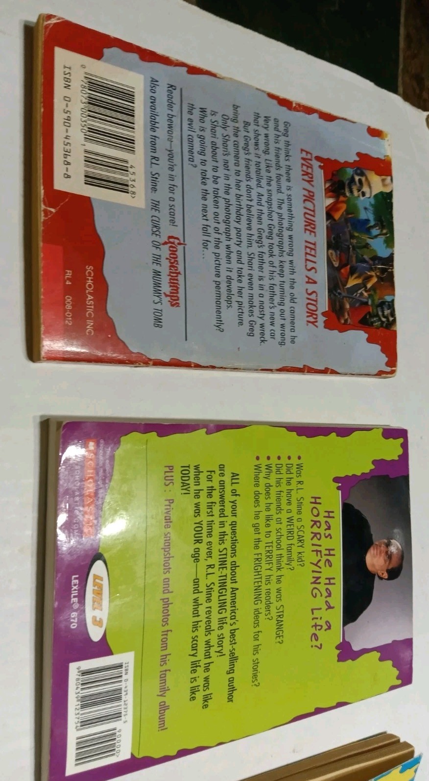 Vintage Goosebumps RL Stine Book Lot of 7 From 90s- 2000s Paperbacks