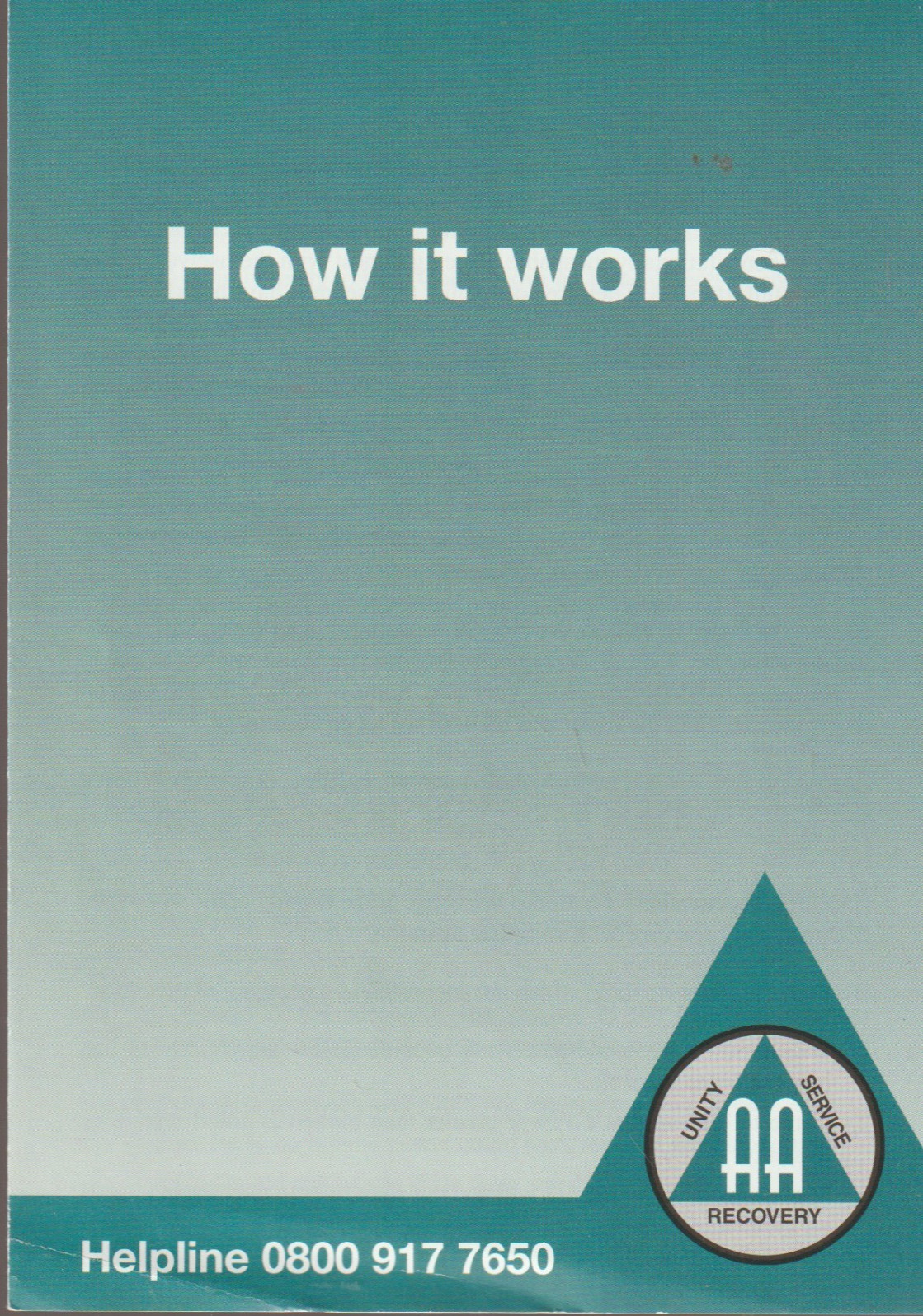 This is AA, Alcoholics Anonymous in United Kingdom, NEW leaflets, 3-piece set