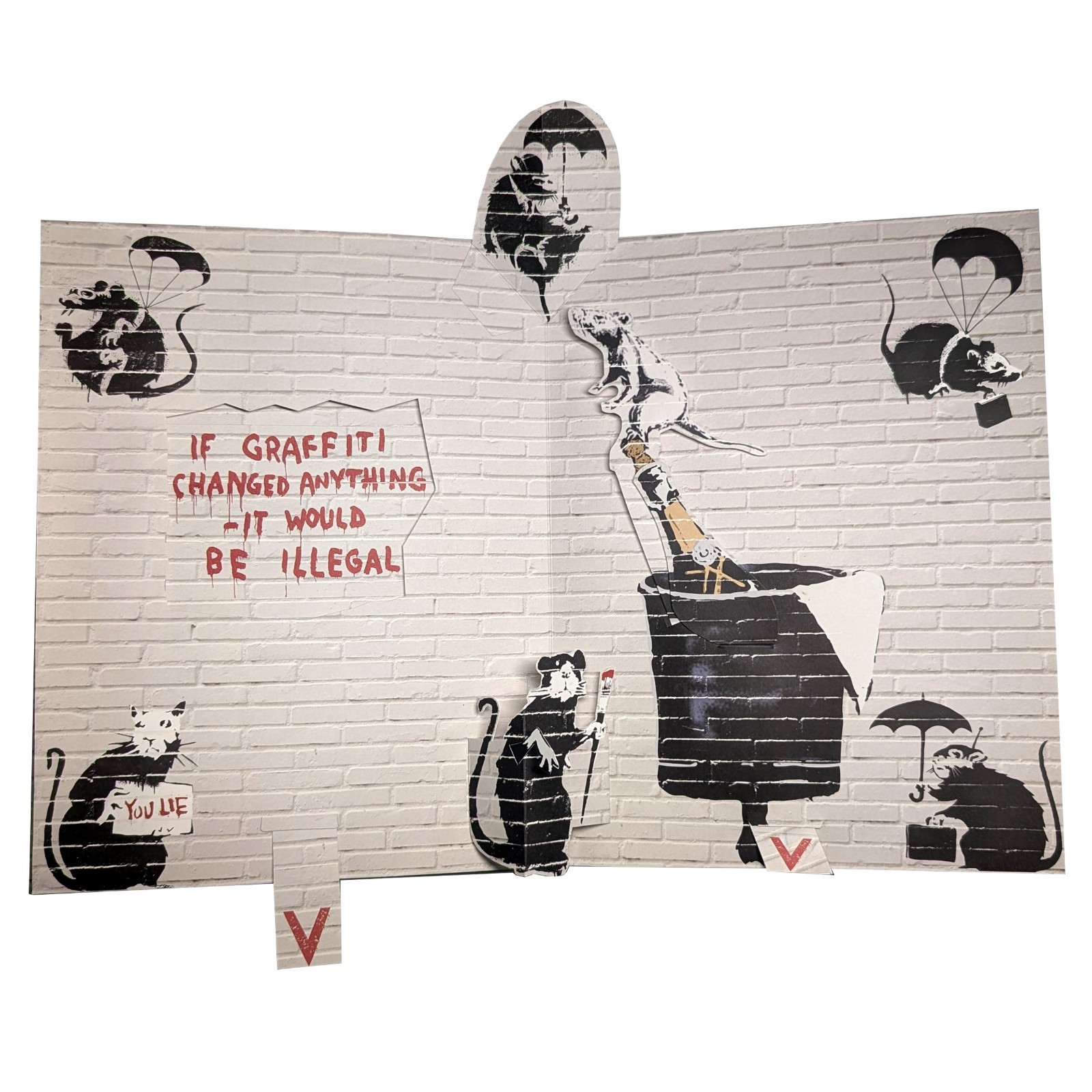 This’ll Look Nice When It”s Open – Banksy Street Art Pop Up Book