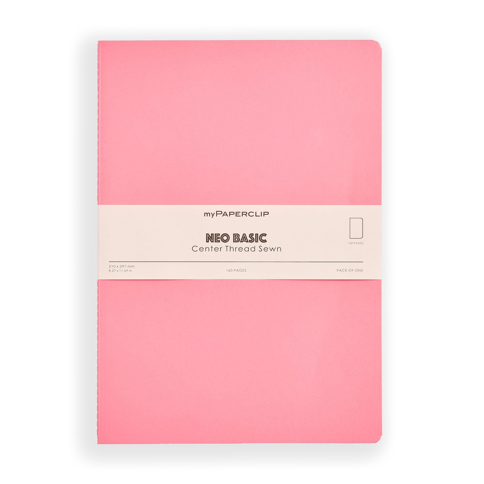 NeoBasic A4 Plain Notebook | 160 Pages, 80 GSM, 250 GSM Soft Cover, A4 (8.27 …