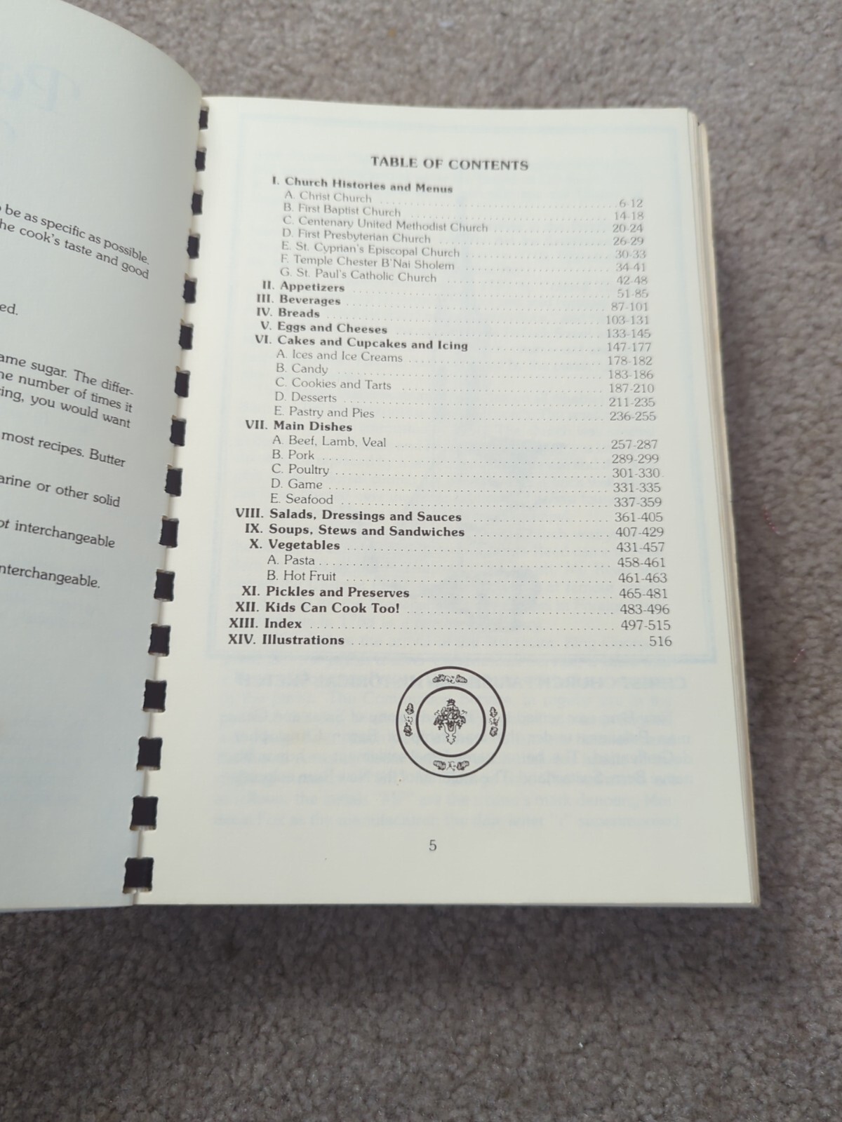 Christ Episcopal Church New Bern, NC Spiral Cookbook 1981 400+ Pages