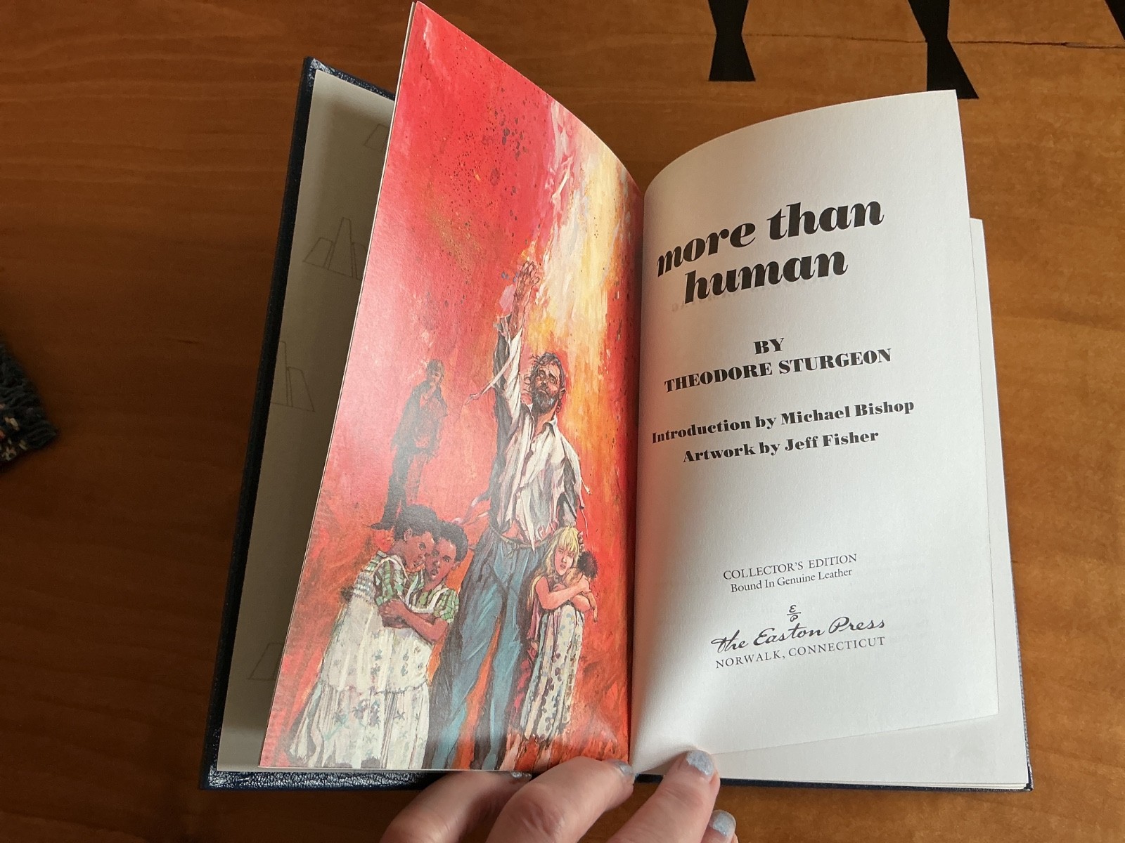 More Than Human by Theodore Sturgeon HC Easton Press Beautiful Leather Gilt 1989