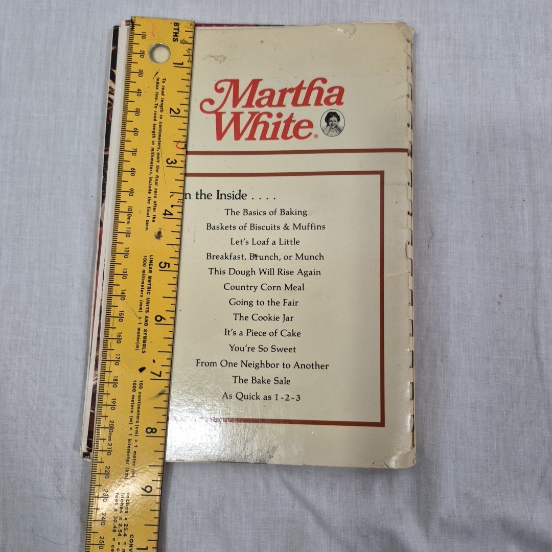 Martha White Southern Baking Book, Spiral Bound , Vintage 1983, 6″ X 8.5″
