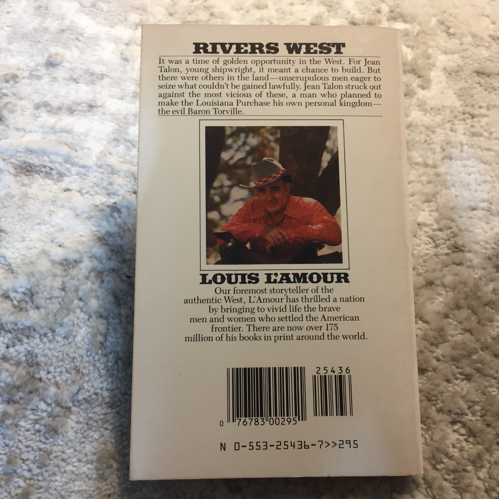 Rivers West Louis L’Amour 1975 Bantam Steamboat Building Louisiana Purchase Book