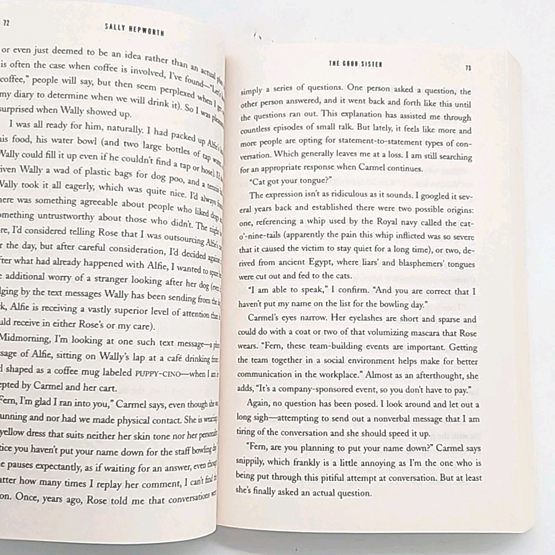 The Good Sister by Sally Hepworth FIRST EDITION THUS 2022 Paperback Book
