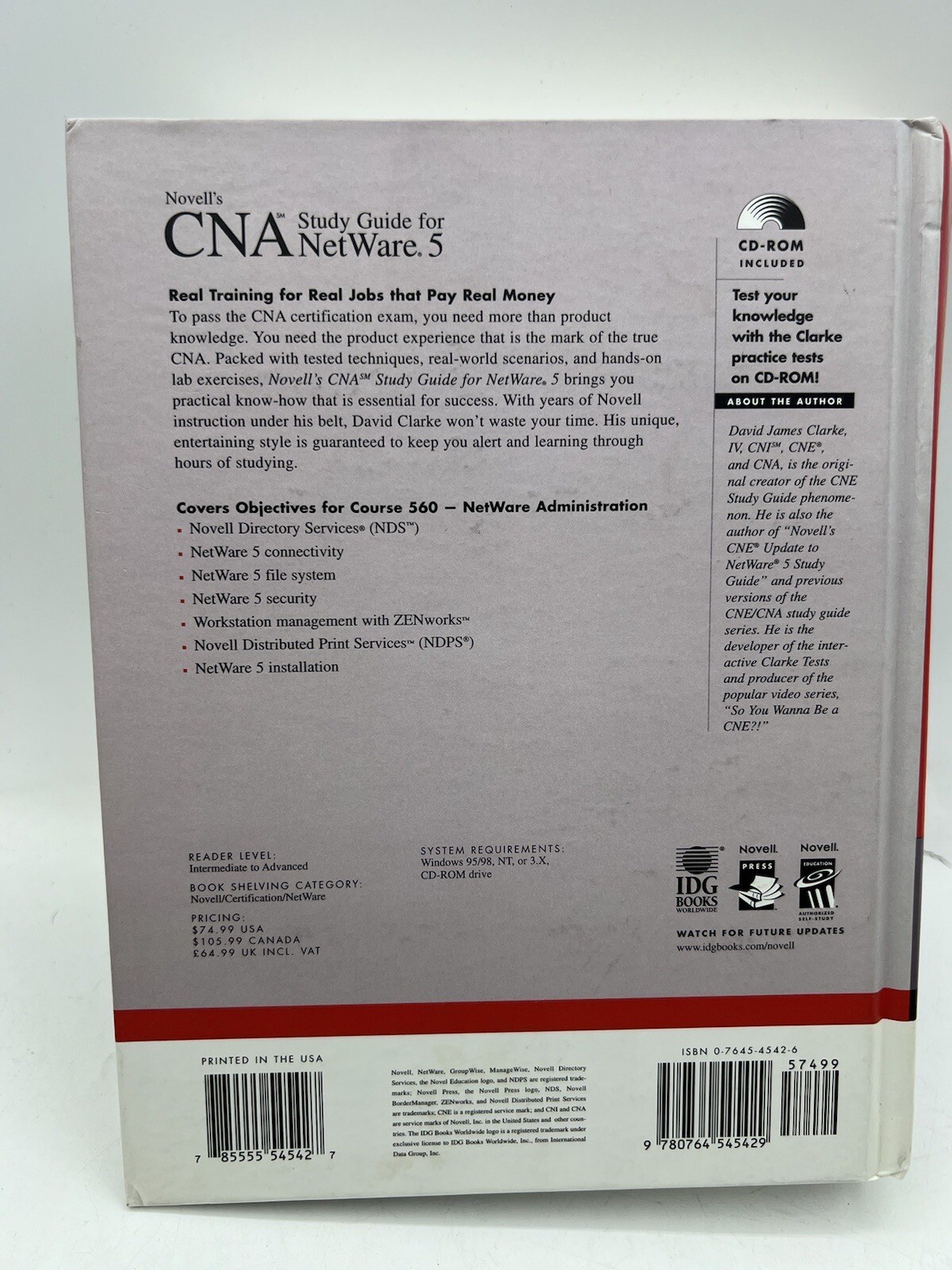 Novell’s CNA Study Guide for NetWare 5.1 (Novell Press) Clarke IV, David James