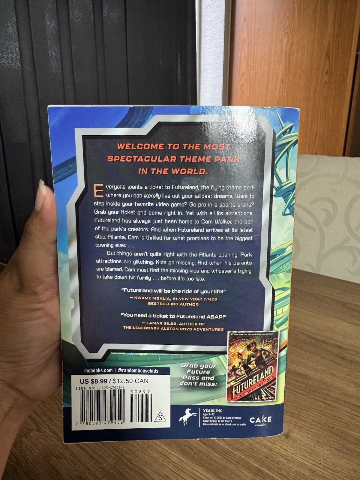 Futureland: Battle for the Park Book 1 by H.D. Hunter Paperback 336 Pages