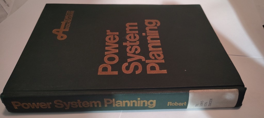 Power System Planning book Robert L. Sullivan 1977 hardcover